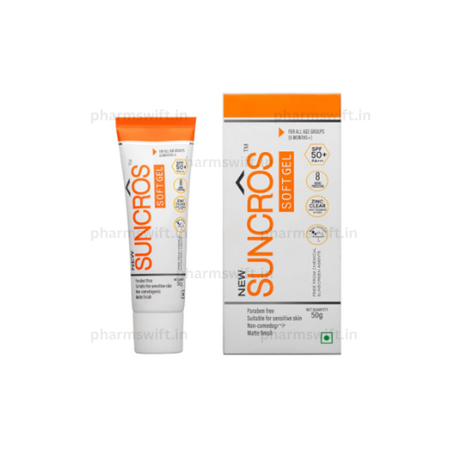 Suncros Matte Finish Soft Sunscreen Gel SPF 50+ PA+++