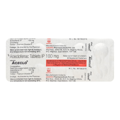 Aceclo 100mg Tablet 10'S