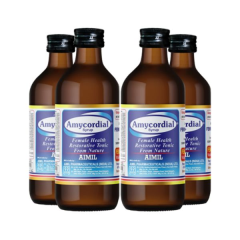 Aimil Amycordial Syrup (Pack of 4 x 200 ml)