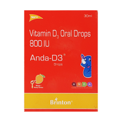 Anda D3 Mango + Honey Flavour Drops 30ml