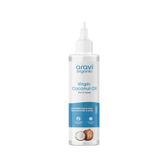 Aravi Organic 100% Pure and Natural Cold Pressed Coconut Carrier Hair Oil 200 ml