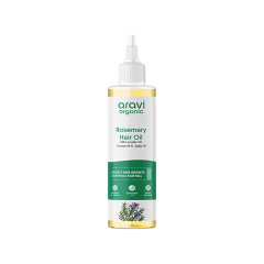 Aravi Organic 100% Pure Rosemary Lavender Hair Growth Carrier Hair Oil 200 ml