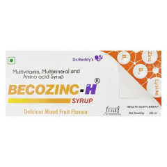 Becozinc H Delicious Mixed Fruit Flavor Syrup 200ml
