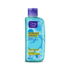 Clean & Clear Morning Energy with Vitamin E & Vitamin A Removes Oil Aqua Splash with Cooling Menthol 150ml