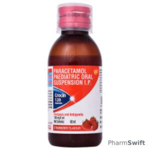 Crocin 120 Strawberry Flavour Suspension 60ml