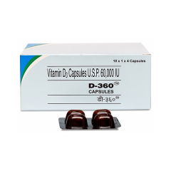 D 360 60000IU Capsule 4'S