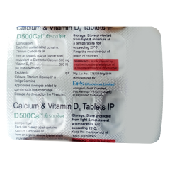 D 500 Cal Tablet 10'S
