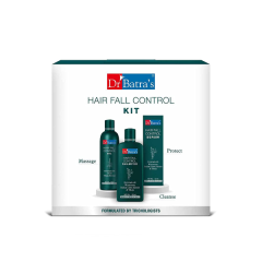 Dr. Batra's Hair Fall Control Kit - Hair Oil 200 ml, Shampoo 200 ml & Hair Fall Control Serum 125 ml