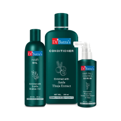 Dr Batra's Hair Fall Control Oil 200 ml + Conditioner 200 ml + Hair Fall Control Serum 125 ml