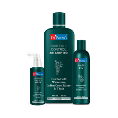 Dr Batra's Hair Fall Control Shampoo 500 ml + Hair Oil 200 ml + Hair Fall Control Serum 125 ml