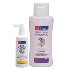 Dr Batra's Hair Fall Control Shampoo 500 ml + Hair Vitalizing Serum 125 ml