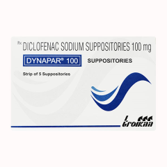 DYNAPAR 100mg Suppositories 5's