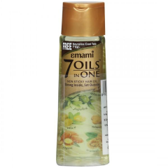 Emami 7 Oils In One Non-Sticky Hair Oil 100 ml (Free Navratna Cool Talc 18 g)