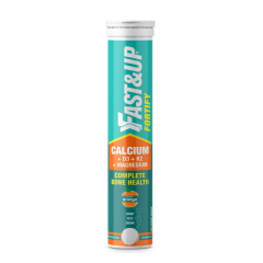 Fast&Up Fortify Calcium & Magnesium with Vitamin D3 Effervescent Tablet - Orange Flavour 20's