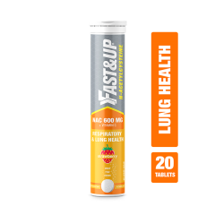 Fast&Up N-Acetylcysteine Effervescent Tablet - Strawberry Flavour 20's