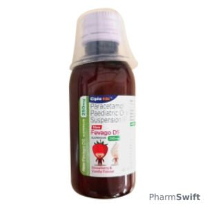FEVAGO DS NEW STRAWBERRY & VANILLA FLAVOUR 250mg Suspension 60ml