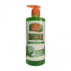 Khadi Pure Herbal Face Gel with Liquorice - Aloevera & Cucumber Extracts (Green) 500 ml