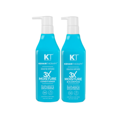 Kt Professional 3X Moisture Shampoo & Conditioner 500ml 2's