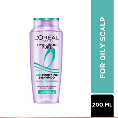 L'Oreal Paris Hyaluron Pure 72H Purifying Shampoo for Fresh Scalp & Hydrated Hair 200 ml