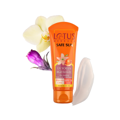 Lotus Herbals Safe Sun Uv Screen Mattegel Pa+++ Spf-50 100 Gm