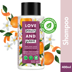 Love Beauty & Planet Curry Leaves, Biotin & Mandarin Sulfate Free Shampoo for long & strong hair 400 ml