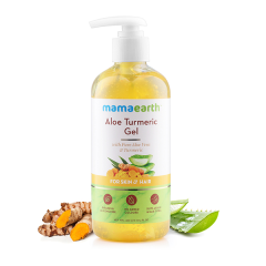 Mamaearth Aloe Turmeric Gel with Pure Aloe Vera & Turmeric for Skin & Hair 300ml