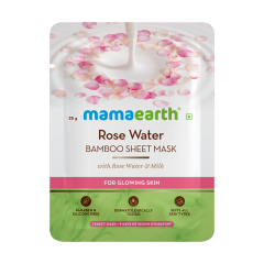 Mamaearth Rose Water Bamboo Sheet Mask 25 gm