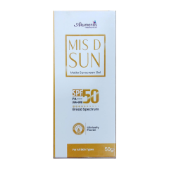 MIS D SUN SPF 50 PA++++ UVA+UVB MATTE Sunscreen Gel 50g