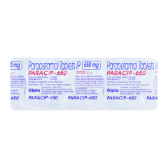 Paracip 650mg Tablet 10'S