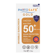 PHOTOSAFE GOLD SPF 50+ PA++++ UVA/UVB/IR/BLUE LIGHT INVISIBLE Sunscreen 50g