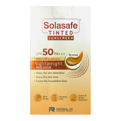 SOLASAFE TINTED BRONZE SPF 50 PA +++ UVA/UVB LIGHT WEIGHT MOUSSE Sunscreen 40g