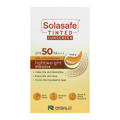 SOLASAFE TINTED IVORY SPF 50 PA +++ UVA/UVB LIGHT WEIGHT MOUSSE Sunscreen 40g