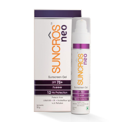 SUNCROS NEO SPF 75+ PA+++ UVA/UVB/IR/VISIBLE/BLUE LIGHT Sunscreen Gel 50g