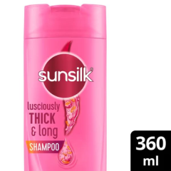 Sunsilk Lusciously Thick & Long Shampoo with Keratin Yoghurt Protein & Macadamia Oil 360 ml
