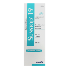 SUNSTOP 19 UVA + UVB PARABEN FREE SUNSCREEN Cream 60g