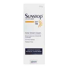 SUNSTOP SPF 19 UVA/UVB ANTIOXIDANT BOOSTED PHYSICAL SUNSCREEN Cream 60g