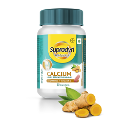 Supradyn Naturals Calcium Tablet - Turmeric + Vitamin D 30's