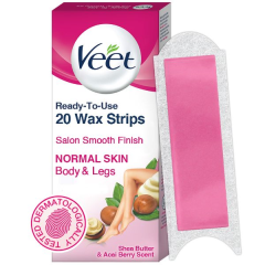 Veet Full Body Waxing Kit - Normal Skin Strips 20's