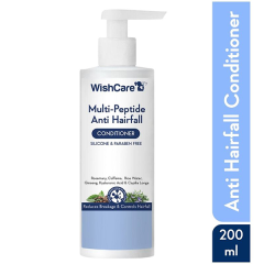 Wishcare Multi Peptide Rice Water Anti Hairfall Conditioner - Rosemary, Capilia Longa, HA and Caffeine 200 ml