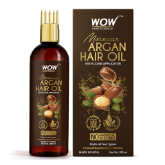 WOW Skin Science Moroccan Argan Hair Oil with Comb 200 ml