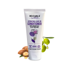 Xo Curls Hydrating Leave In Conditioner With Argan Oil And Olive Squalane To Tame Dryness & Frizz 100 ml