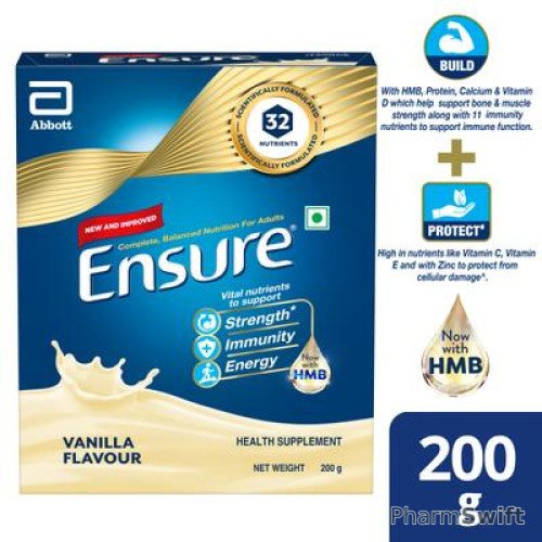 Ensure Powder - Vanilla Flavour 200 gm (Refill Pack)