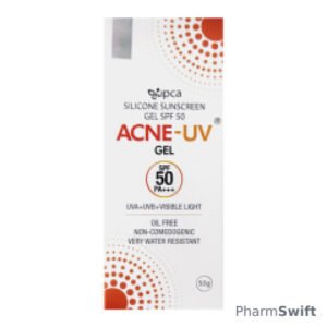 ACNE UV SPF 50 PA+++ UVA+UVB SILICONE Sunscreen Gel 50g