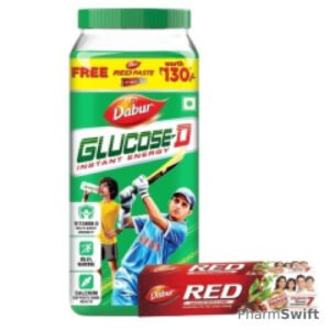 Dabur Glucose - D Powder 1 kg + Free Dabur Red Toothpaste 175 g