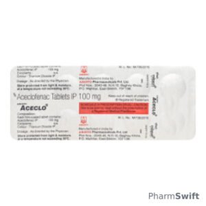 Aceclo 100mg Tablet 10'S