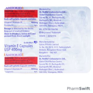 ANTOXID E Softgel Capsule 15's