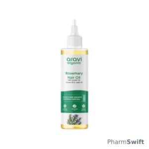 Aravi Organic 100% Pure Rosemary Lavender Hair Growth Carrier Hair Oil 200 ml