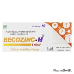Becozinc H Delicious Mixed Fruit Flavor Syrup 200ml