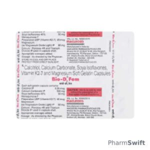 BIO D3 FEM Soft Gelatin Capsule 15's