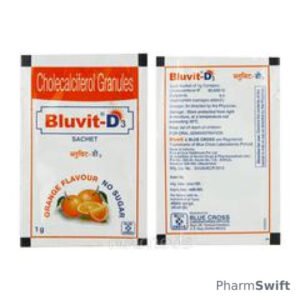 Bluvit D3 Orange Flavour No Sugar Granules 1gm